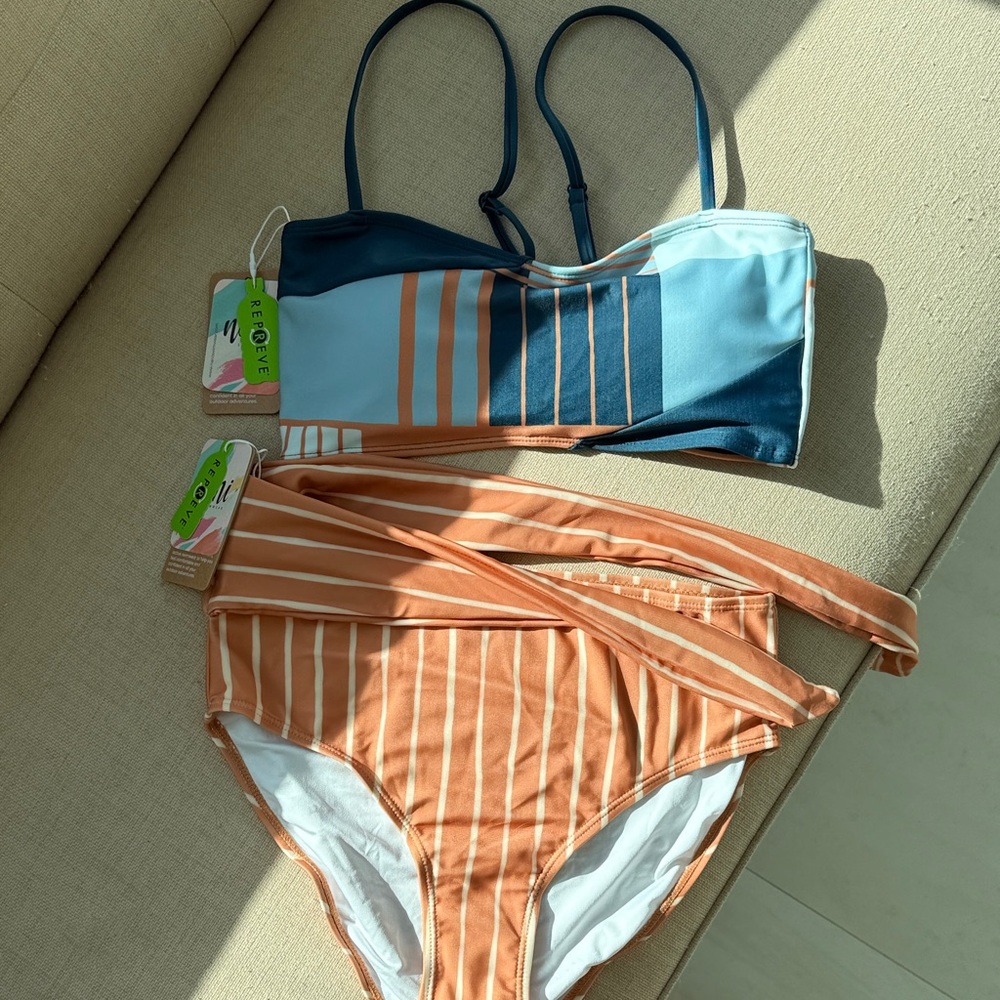 Nani swim Retro Chic Striped Bikini Set